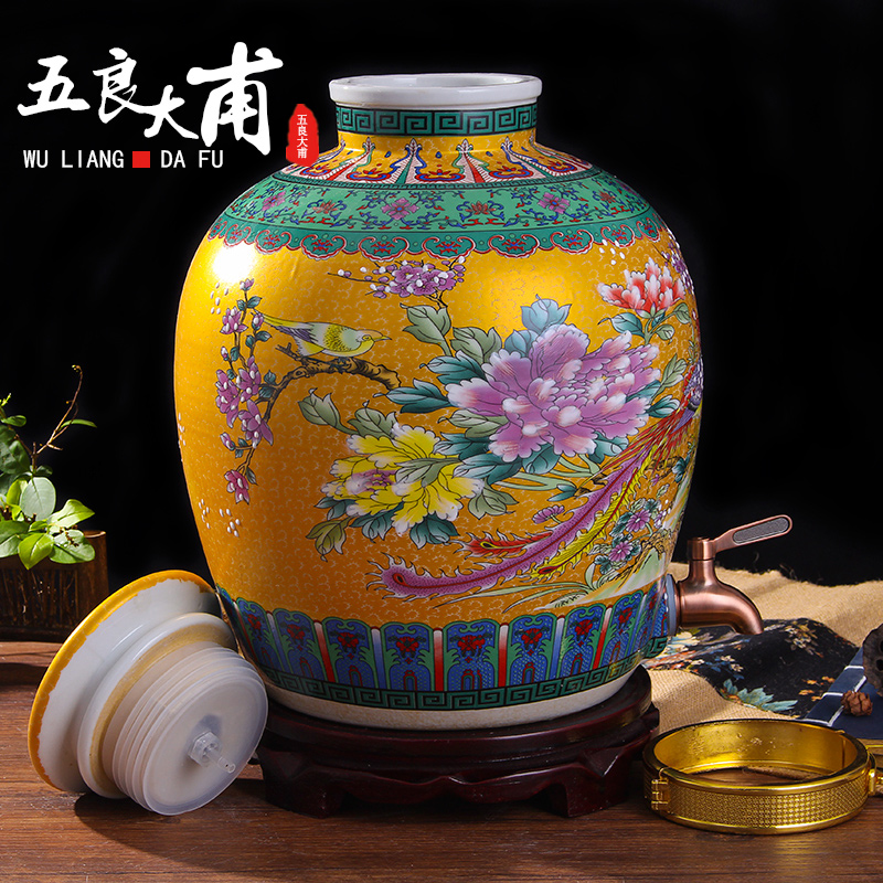 Jingdezhen ceramic terms jars bottle wine 10 jins 20 jins 30 jins of 50 pounds it hip mercifully bottle wine jars