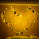 Heart-shaped LED lantern net red star curtain light string light layout creative romantic surprise bedroom room decoration lights