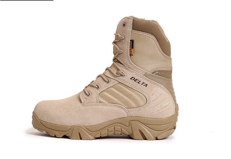 Boots militaires en cuir - amortissement - Ref 1397576 Image 32