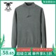 Longdafei official authentic young men's versatile round neck solid color simple base pullover sweater S26171Q1
