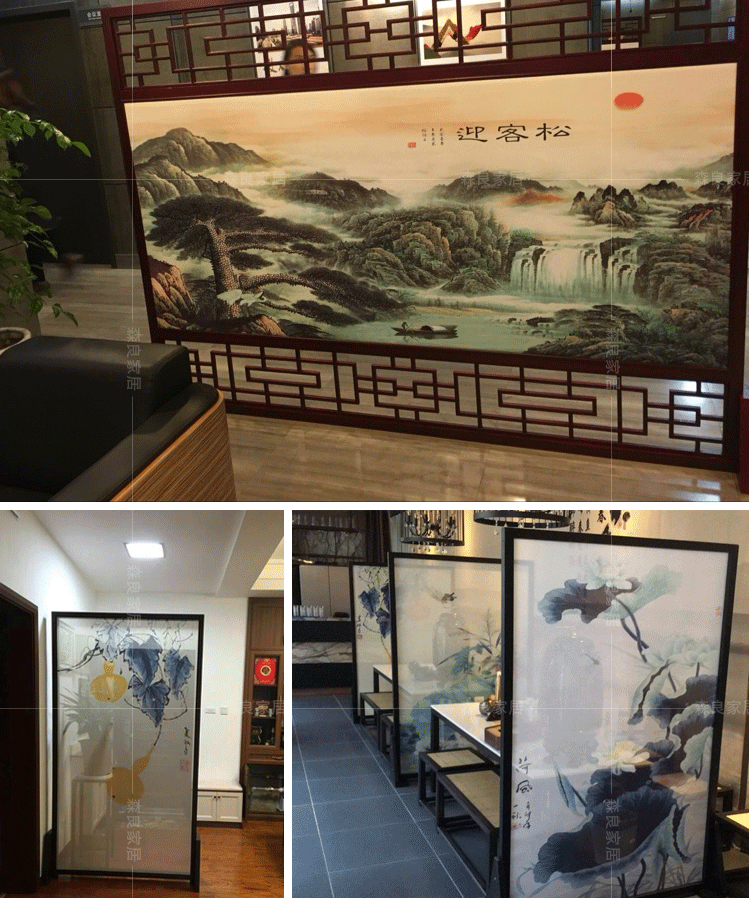 Bắc Âu và Mỹ phong cách hiện đại tối giản di động gấp màn hình phân vùng màn hình gấp phòng khách hiên phòng ngủ văn phòng lá chuối - Màn hình / Cửa sổ bình phong gỗ hiện đại
