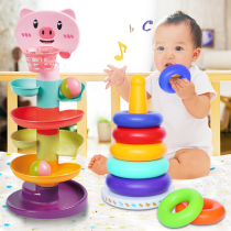 Baby Toys 0 1 1 year-old 2 Childrens baby More than six months Seven 8 Nine Puzzle Early Education Fold-to-Cascade Transfer tracks