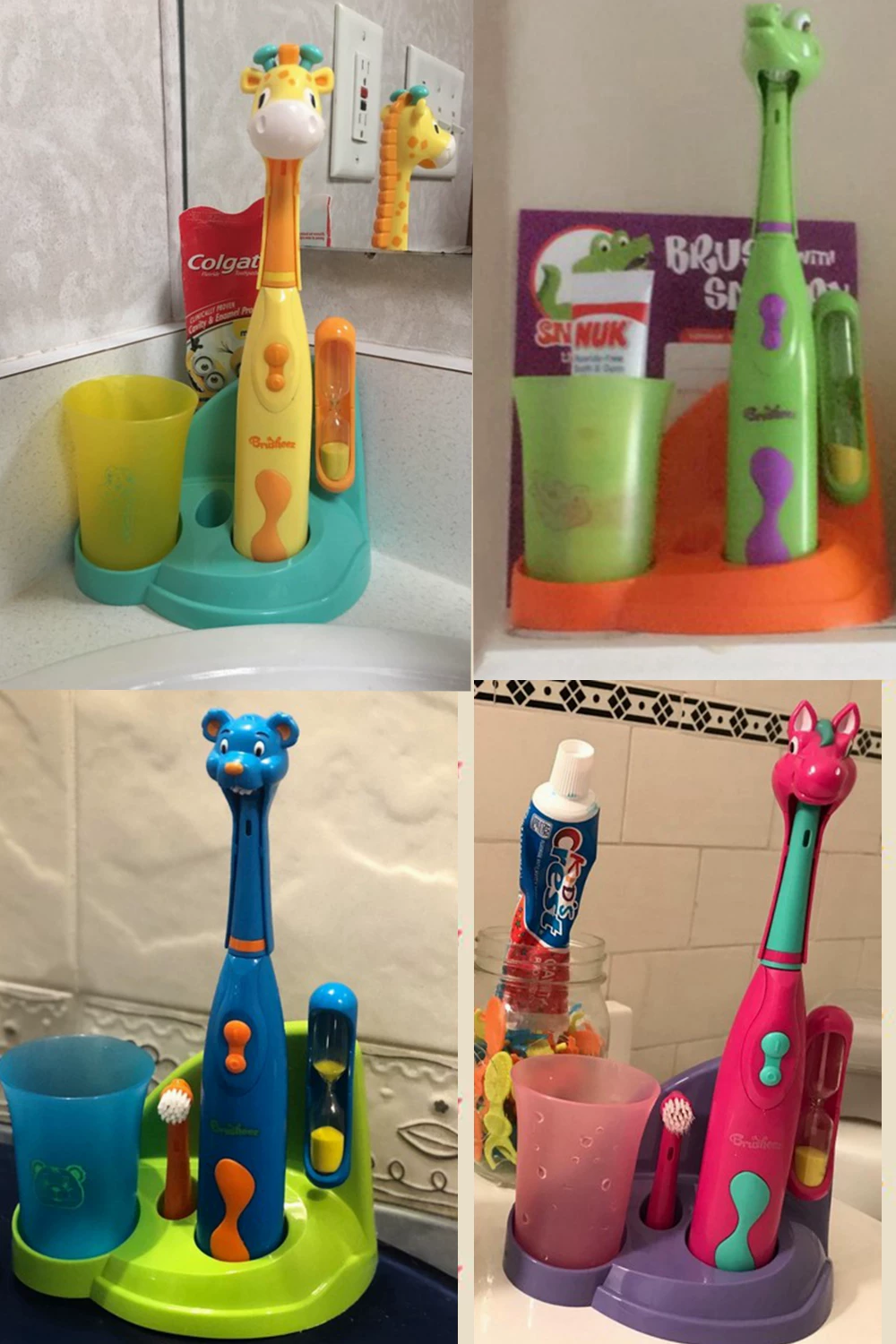 Automatic electric toothbrush set, children's brush soft-bristled, USA, (Physicals), fully automatic, 3-15 years