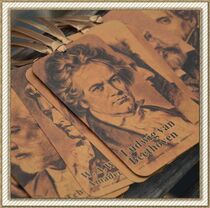 Music Stationery Music Jewelry Nostalgia Style Classical Musician Portrait Bookmarks (set of 10)