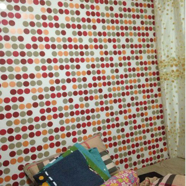 Imported spot colorful circles fresh and modern children's room living room bedroom kindergarten cute wallpaper