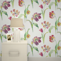 US imported paper wallpaper tail goods special American pastoral flower ink bedroom living room background wallpaper spot