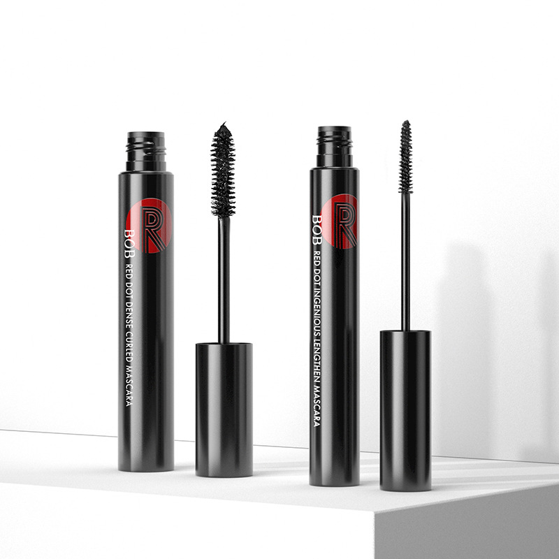 BOB Red Dot Hearty Slim mascara dense slim slim not easy to fizzy roll and elongated eyelash warm water can be unloaded-Taobao