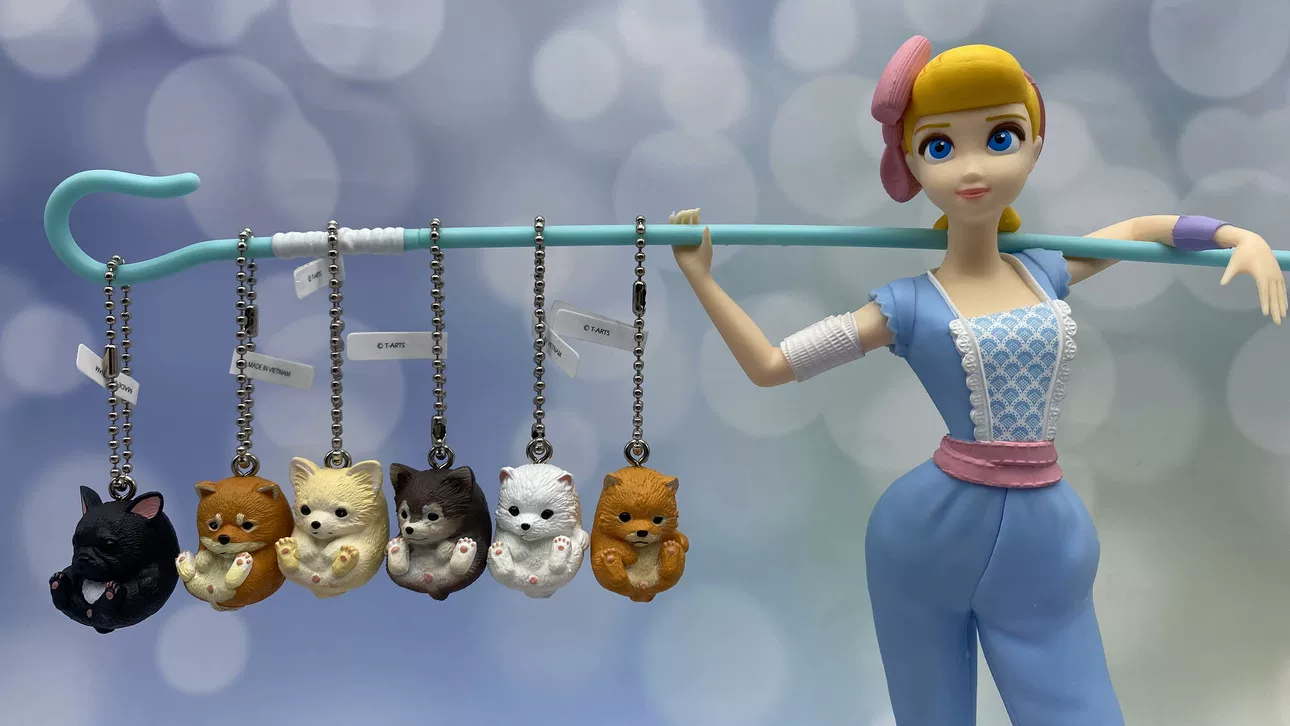 Подлинный TAKARA TOMY Bobo Dog Rolling Puppy Puppy Pendant Gacha Spot