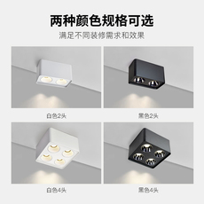 Сетка света 月影全光谱护眼格栅灯防眩目明装无主灯家用客厅餐厅照明led射灯