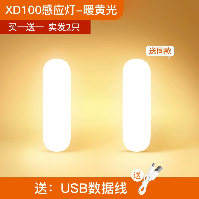 Cơ Thể Con Người Cảm Ứng Dải Đèn LED Đèn Ngủ Sạc Không Dây Tủ Đèn Phòng Ngủ Tủ Quần Áo Đèn Nhà Bếp Đèn Thông Minh Đèn ngủ