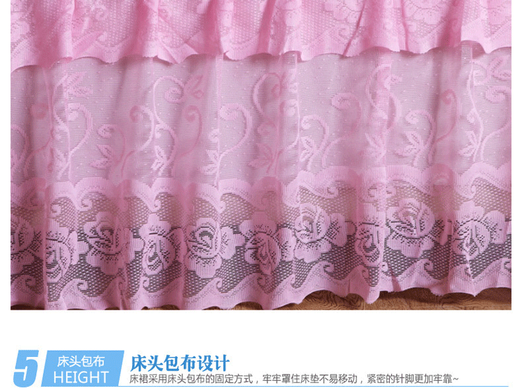 Sudi Hàn giường công chúa bedspread váy ren một mảnh tấm bìa bảo vệ 1.8x2.0x2.2m mùa hè - Váy Petti 	chân váy giường
