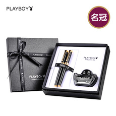 Ручка перьевая 花花公子情侣对笔墨水笔男女结婚纪念日礼品名冠钢笔宝珠笔对笔墨水礼盒套商务办公男女情侣铱金钢笔宝珠笔