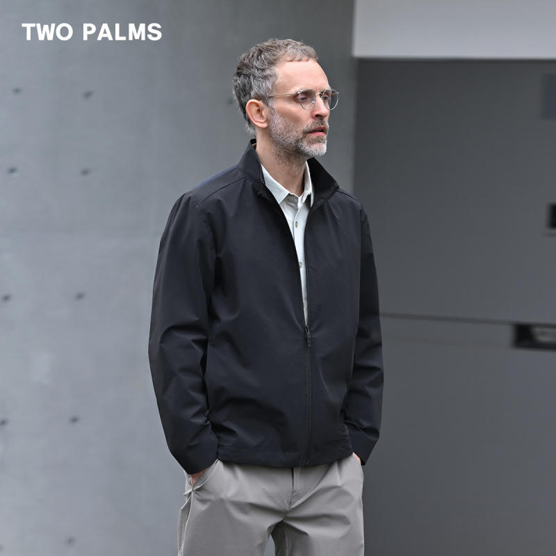 Two Palms Cordura Stereo Tailoring Spring Men's Soft Shell Casual Stand-Up Collar Executive Jacket Two Palms Cordura Stereo Tailoring Spring Men's Soft Shell Casual Stand-Up Collar Executive Jacket
