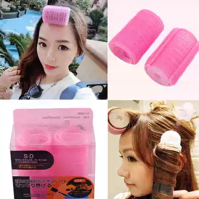 Curler Pear flower curler does not hurt hair Air Liuhai double-layer self-adhesive curler hair tool Curl tail artifact