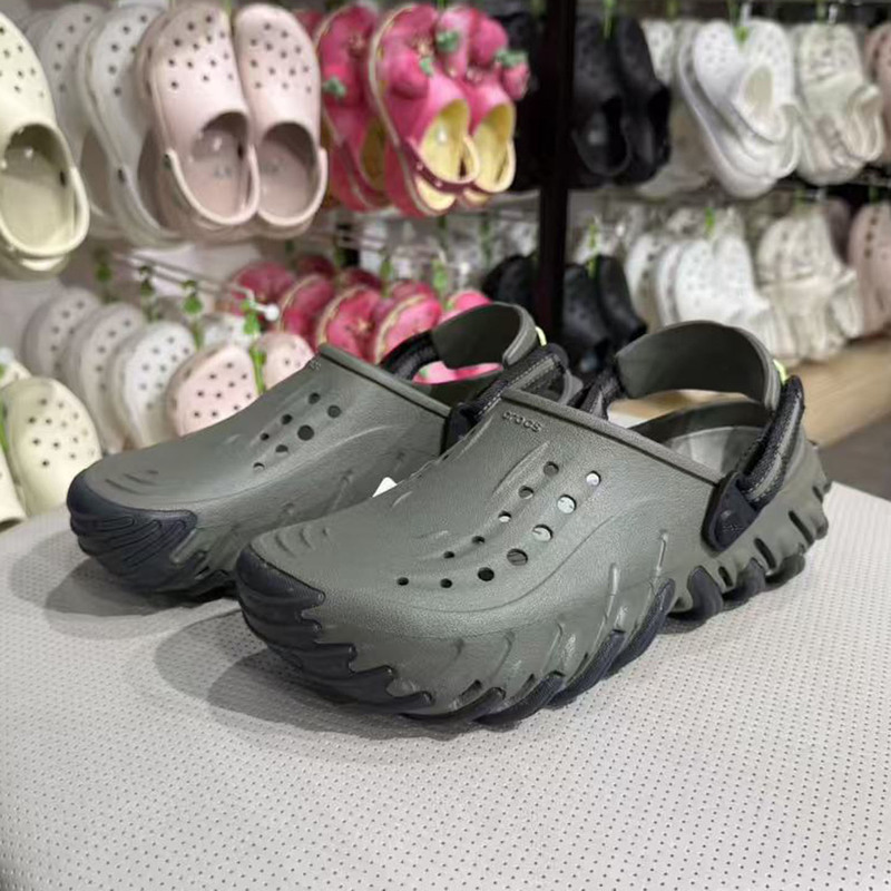 Crocs Men's Clogs, New Model, Thick-Soled Outdoor Casual Beach Sandals 214019