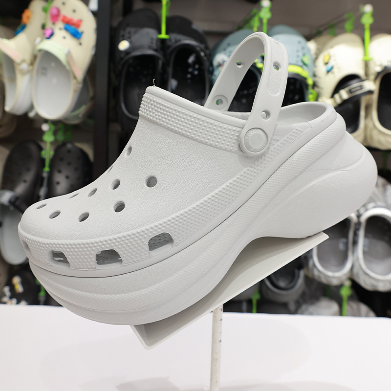 Crocs Women's Shoes Crocs Summer Retro Little Whale Sandals Thick-Soled Dad Shoes Beach Slippers 206302