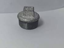 Masteel pipe fittings galvanized plug outer wire pipe plug 4 minutes 6 minutes 1 inch external tooth screw buckle plug water pipe leak pipe cap