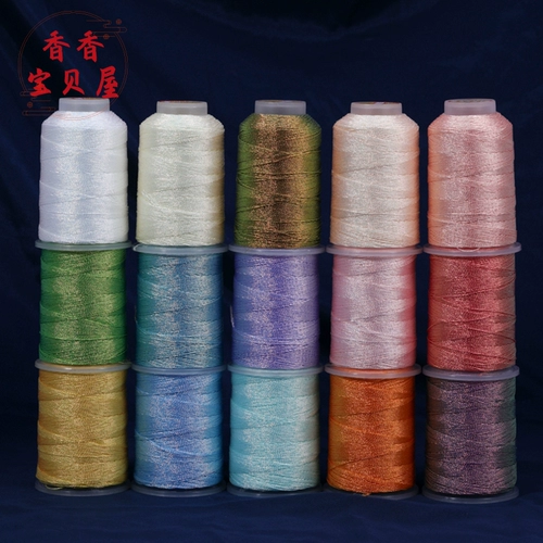 Середина -Средство Darry Dragon Phantom Line 6 -Цвет цвета золотой проволочный подвесной подвесной подвеска вышитая шелковая линия