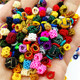 Pineapple button coil mix ເຈັດສີດ້ວຍມື winding button knot diy braided rope coil bracelet material