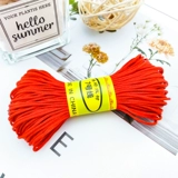 Плетеный оберег на день рождения ручной работы, браслет из красной нити, плетеное ожерелье из шнура, 20м