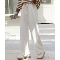 High waisted loose straight casual pants womens 2021 autumn and winter new foreign fashion fashion Joker corduroy thick wide leg pants