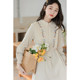 Long-sleeved dress for women, niche spring and autumn French style, gentle style, sweet waist, sweet long skirt