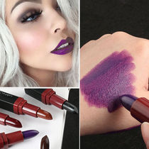 Plum color lipstick purple grape purple Europe and the United States brown big red red positive red female serenity the same black pure black