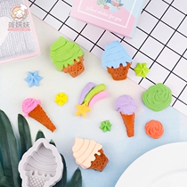 Baking silicone mold ice cream turning sugar cake decoration chocolate protein sugar mold egg Tube Molding mold