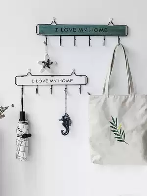 Entrance key hook Wall-mounted storage doorway wall hanger Creative Nordic decorative clothing hat rack