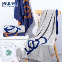 Fuzhi jade luxury cotton towel men sports househousebathtowel with soft water absorption large bath towel