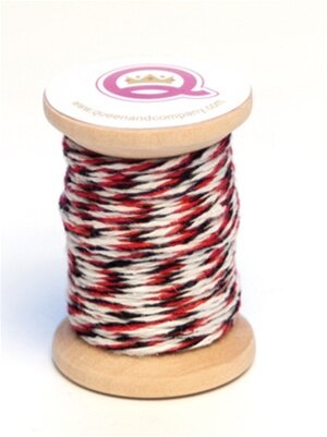 Queen Co Wooden Reel Multicolor Cotton Tape Magic 003348