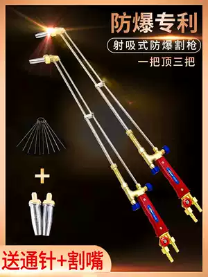 Klemm lengthened cutting gun 100 type oxygen isobaric type 30 anti-tempering 300 shooting suction torch gas cutting gun 80 long