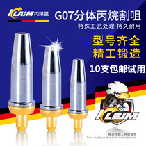 G03-30 Propane torch nozzle accessories 100 type 300 split fluidized gas oxygen isobaric acetylene torch nozzle