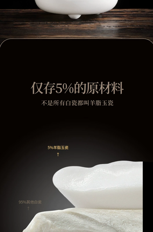Shangyanfang trà rò rỉ trà lọc sứ trắng trà lọc trà pha gốm công bằng cốc tích hợp trà lọc trà phụ kiện
