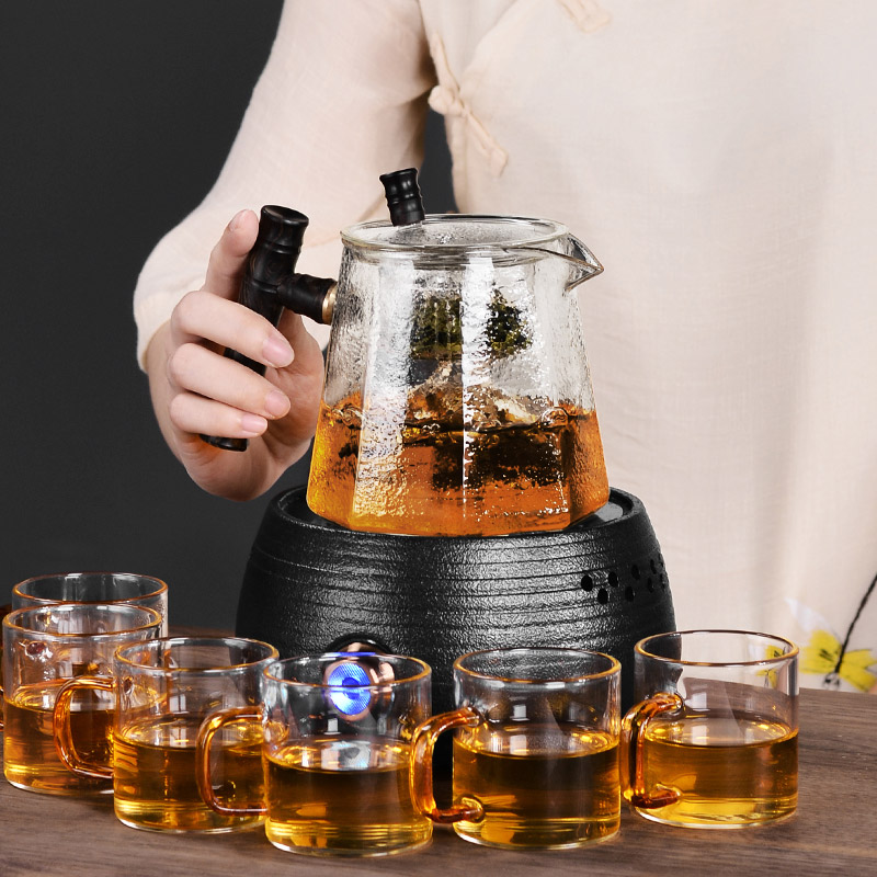 It still fang cooking pot glass tea set home cooked tea ware teapot electric pu 'er tea steamer