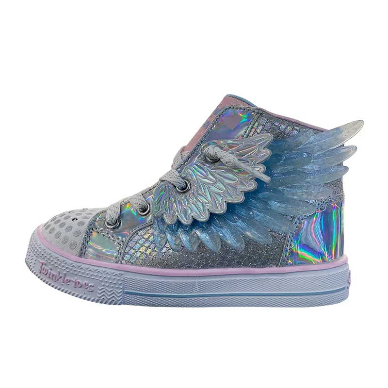 SKECHERS Sky Girl Shoes Flash Shoes Small and Seed Children's High Gangs Shoes 314918NG 314401L