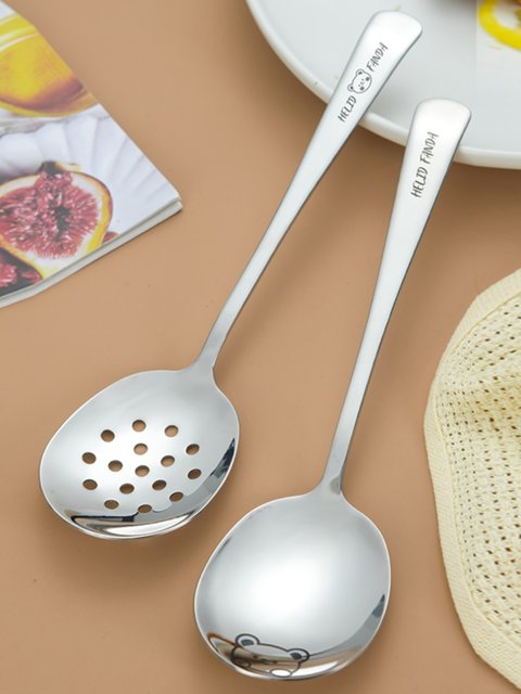 Dining spoon Public spoon Home hotel special colander public spoon Large spoon 304 stainless steel large dish spoon