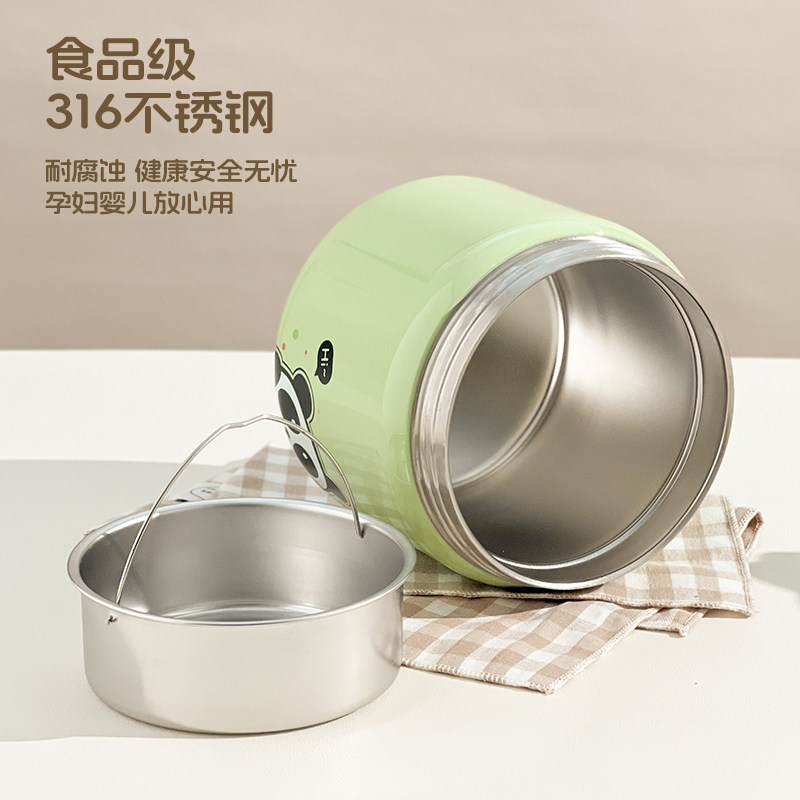 316 Stainless Steel Insulated Lunch Box, Extra Long Insulated Container, Portable Vacuum Insulated Pot for Students and Office Workers, Large Capacity