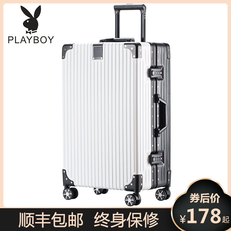 Playboy suitcase Wan Wheel 24 pull box women 26 travel cryptobox men 20 inch boarding box durable