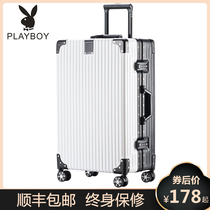 Flower Playboy suitcase universal wheel 24 pull bar case woman 26 travel password box man 20 inch boarding case durable