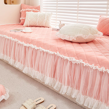 Bay window mat, universal window sill mat for all seasons, non-slip princess style thickened tatami balcony mat, bedroom machine washable customization