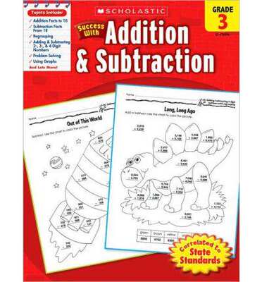 The original English version of the "Scholastic Success with Addition & Subtraction" series for Grade 3 children and primary school students is a textbook and tutorial book on addition and subtraction