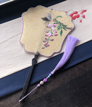 Suembroidered fan pure handmade embroidered double-sided embroidered silk fan Silk Fan Suzhou Regiment Fan China Wind Hanfu Accessories