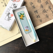 Su embroidery big bookmarks handmade double-sided embroidery finished Chinese characteristic craft souvenir silk overseas gifts
