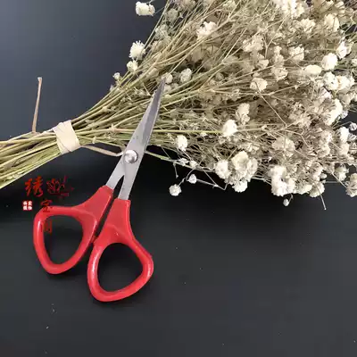 Head small scissors trimming elbow head cocking stainless steel embroidery embroidery scissors DIY hand paper cut 5 5 inches