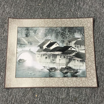 Su embroidery single-sided embroidery boutique finished handmade living room hanging painting Soft Mount Jiangnan water town gift embroidery decoration painting gift