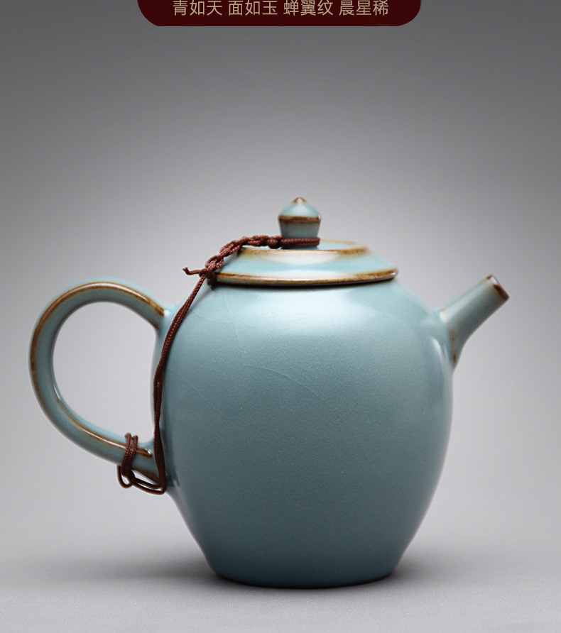 Mingyuan FengTang 2008 old thing your up ceramic teapot single pot of kung fu tea set household can raise a cicada grain little teapot