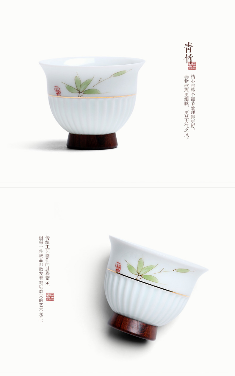 Mingyuan FengTang all hand hand sample tea cup thin foetus masters cup hot creative Japanese ceramic cups individual cup M