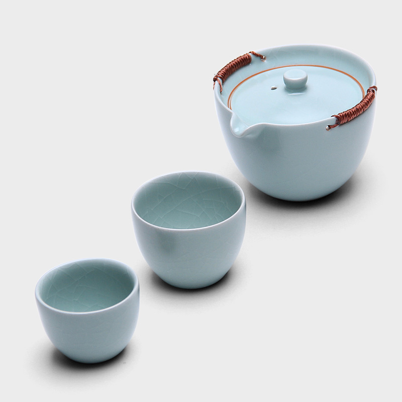 Mingyuan FengTang ceramic your up kung fu tea sets travel tea set two home a pot of the teapot to crack in the afternoon