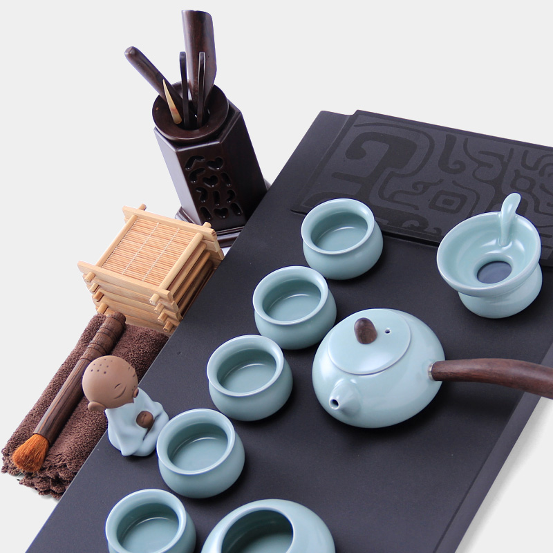 Mingyuan FengTang sharply stone sea tea sets tea taking of a complete set of violet arenaceous kung fu tea sets suit stone tea tray